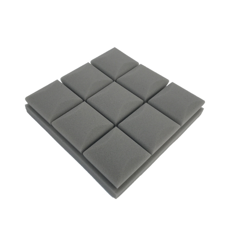 High Density Black Waterproof Wedges Acoustic Foam 30X30cm Studio KTV Sound Proof Wall Panel Sound Acoustic Foam Ceiling