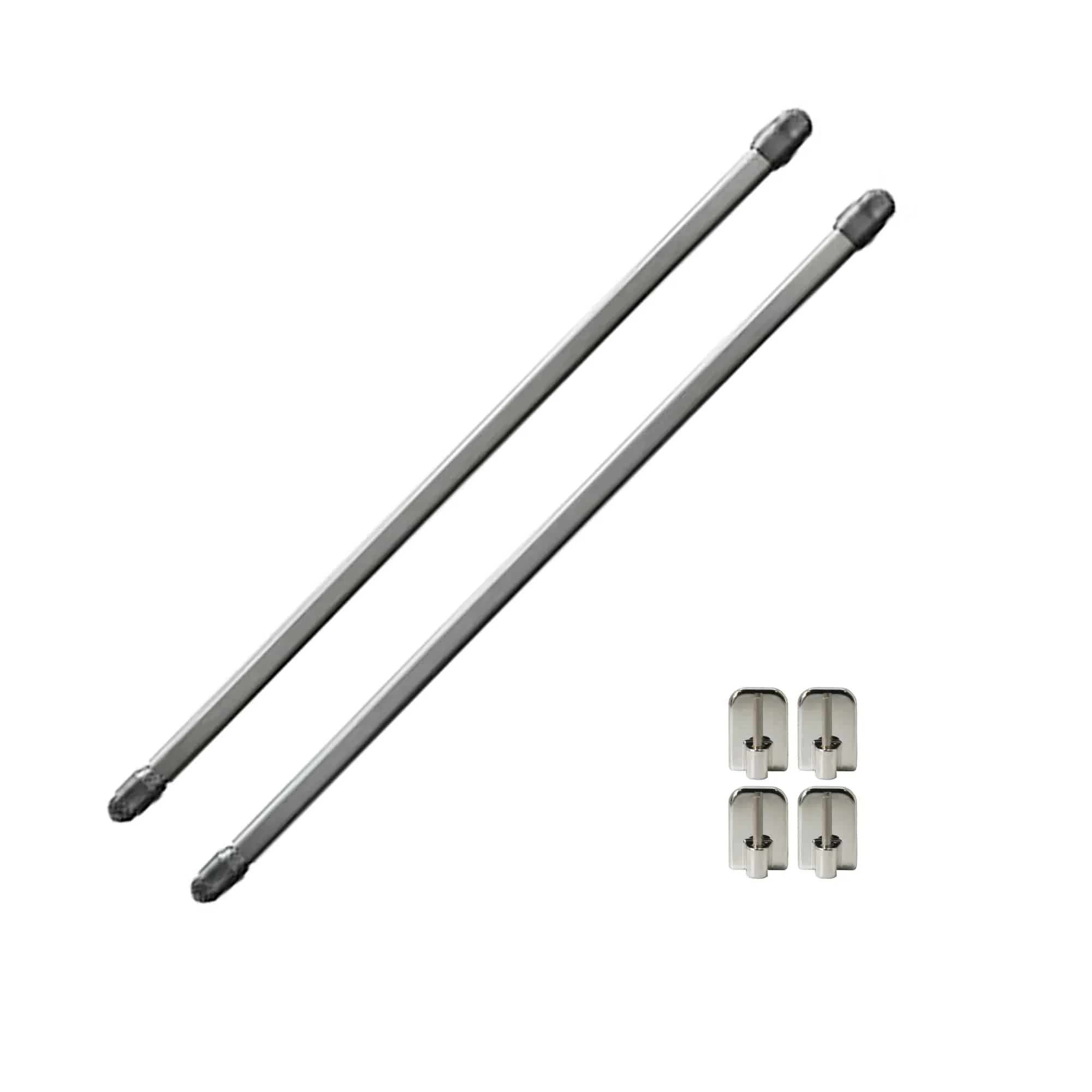 Multifunctional Adjustment Curtain Rod Cafe Curtain Rod Adjustable Copper Telescopic Black Aluminum Alloy Smart Curtain Rod