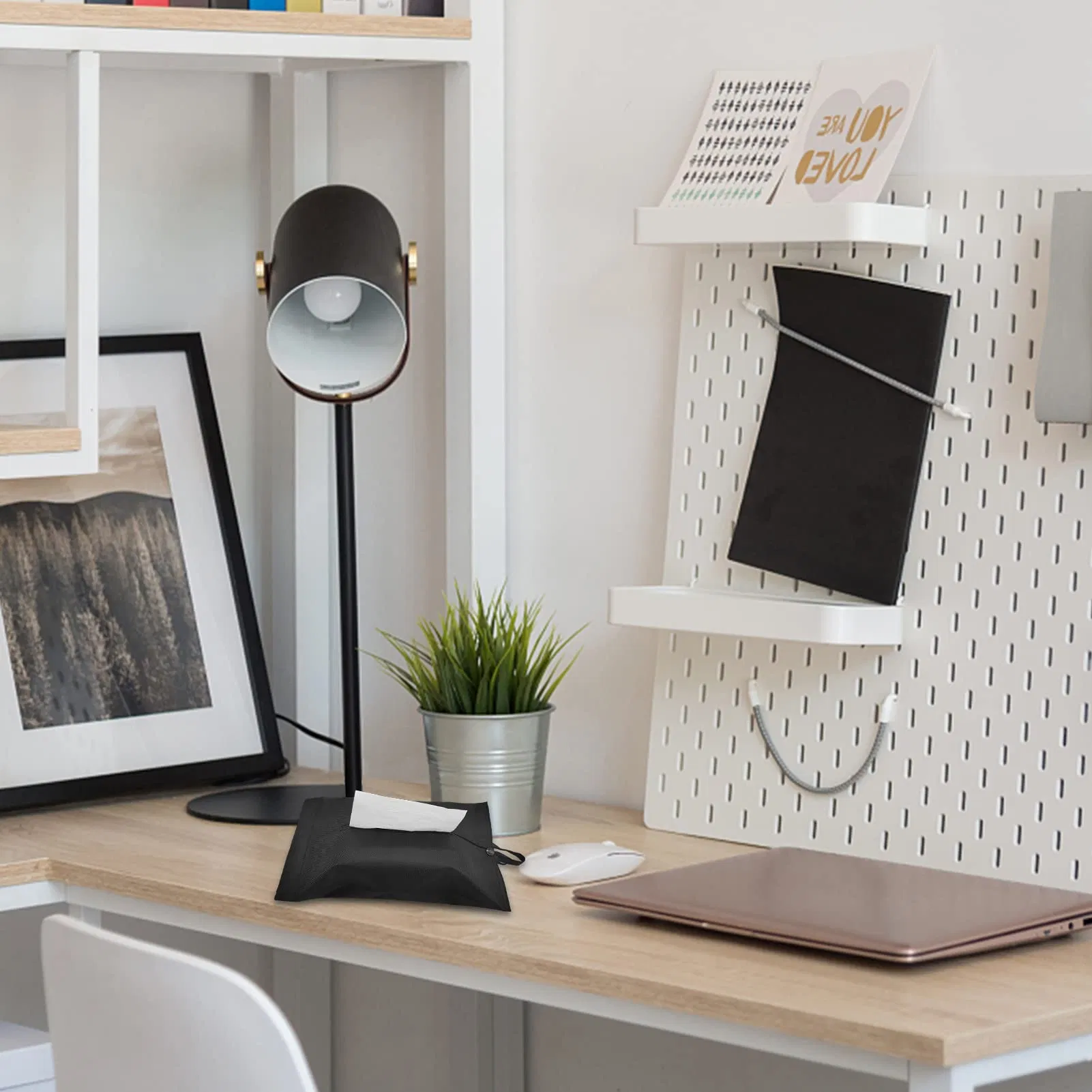 Reusable Tissue Holder Travel Cover Napkin Holder Storage Rectangle Hanging Tissue Box