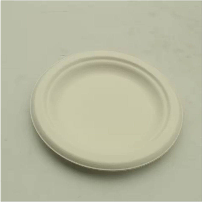 Degradable Moisture-Pressed Pulp Disposable Dinner Salad Plate