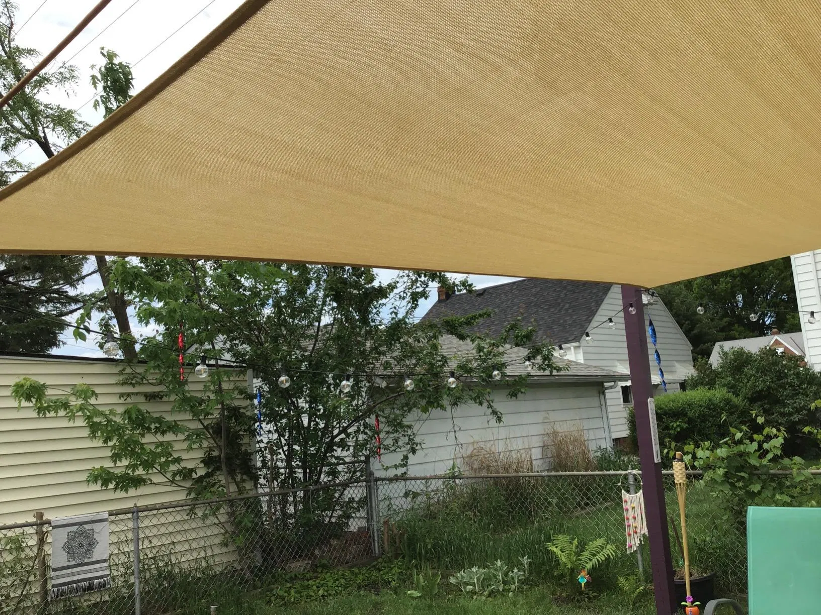 Versatile Outdoor Shade Sail with UV Shield for Gardens