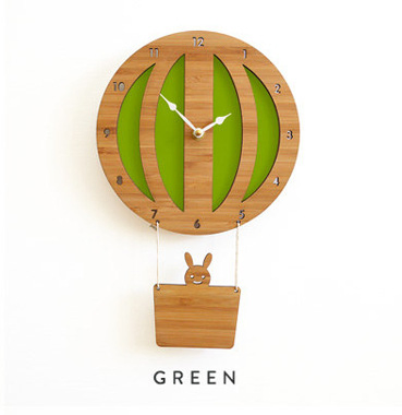 12inch Brief Needle Wooden Bamboo Round Wall Clock for Home Decoration