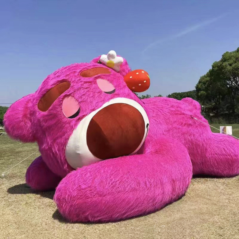 Custom Large Inflatable plush Inflatables Mascot furry toy rabbit Model Advertising Holiday Decoration