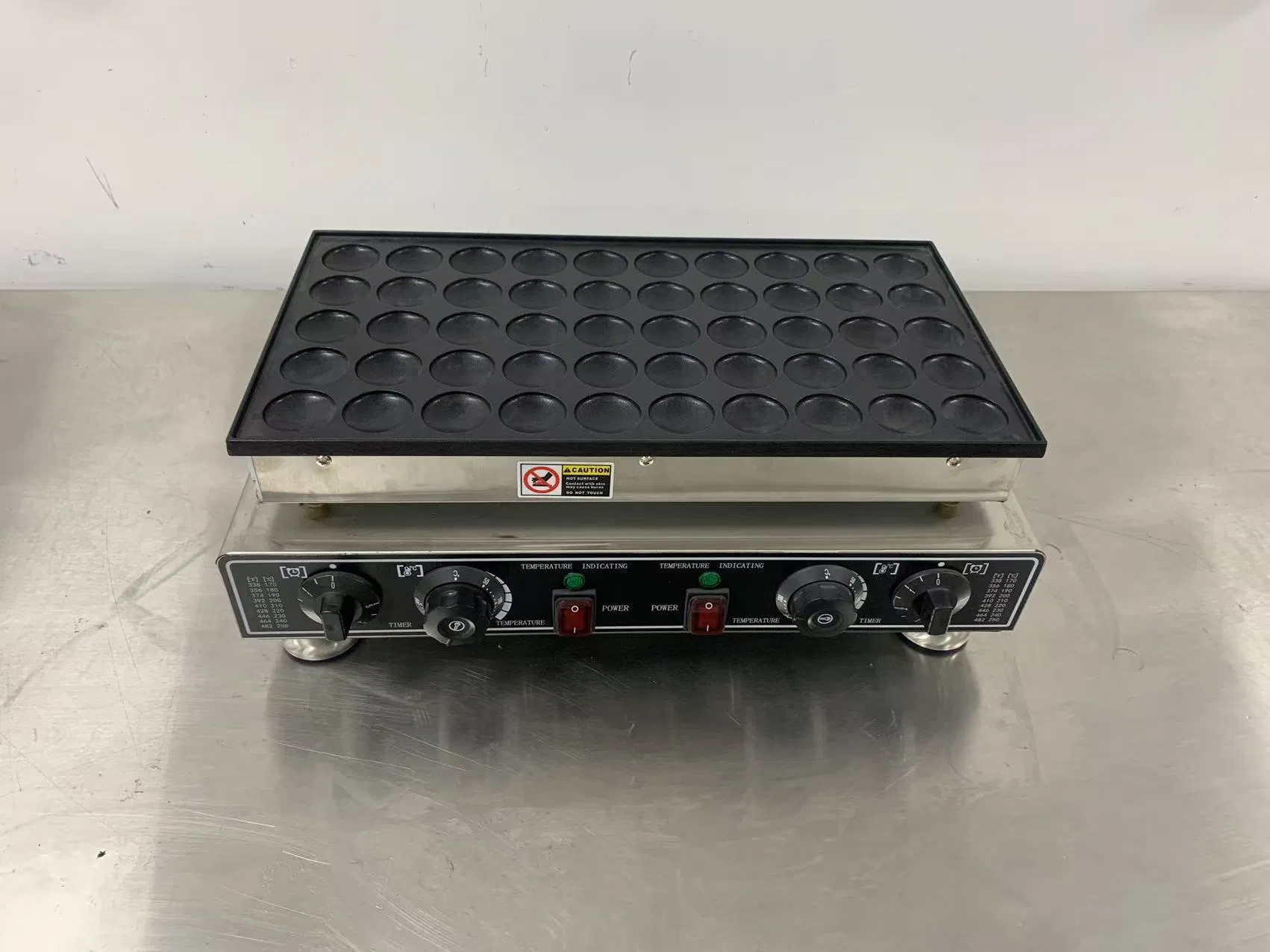Professional 50 Hole Dutch Pancake Maker Muffin Waffle Maker Machine Stick Waffle Maker for Restaurants