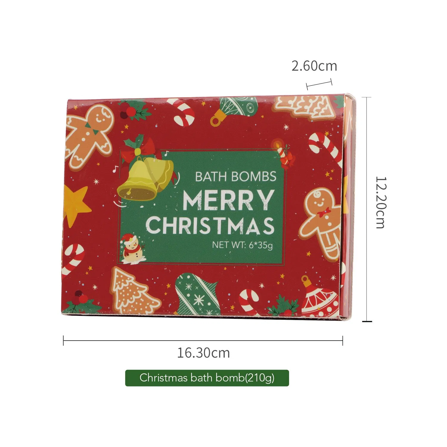 Indulgent Bath Gift Set with Colorful Christmas Bath Bombs
