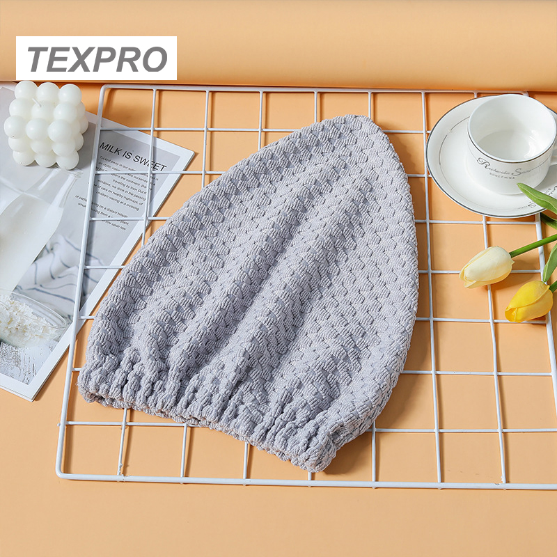 Waffle Weave Microfiber Shower Cap Hair Drying Towels Bath Cap