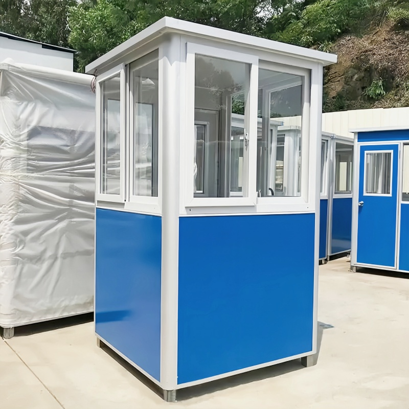 1.2m/2m/2.5m Outdoor Steel Structure Luxury Modular Mobile Modern Portable Prefab Sentry Box for Prefabricated Kiosk Security Guard House