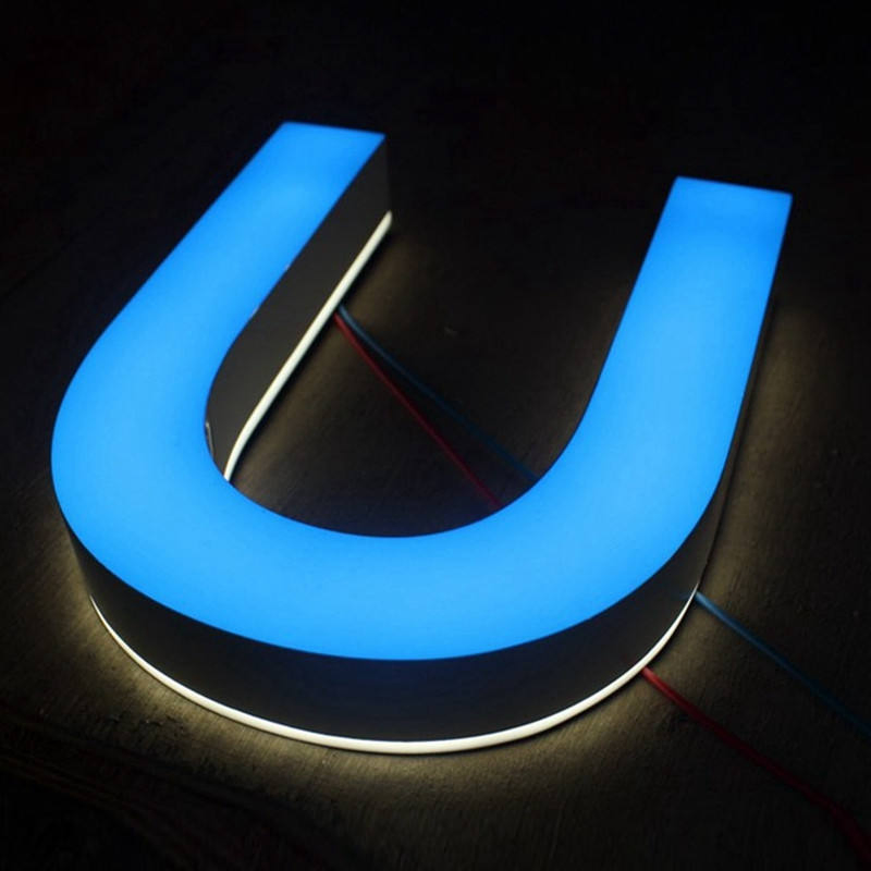 3D Acrylic LED Letters Sign Advertising Signs Customized Shop