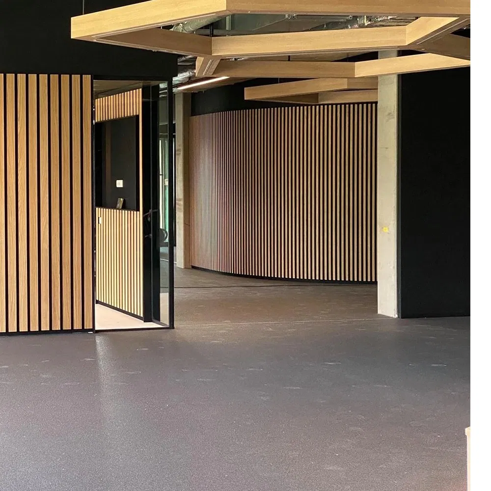 Sol Acoustic Wall Covering Wood Veneer Felt Acoustic Board Panel