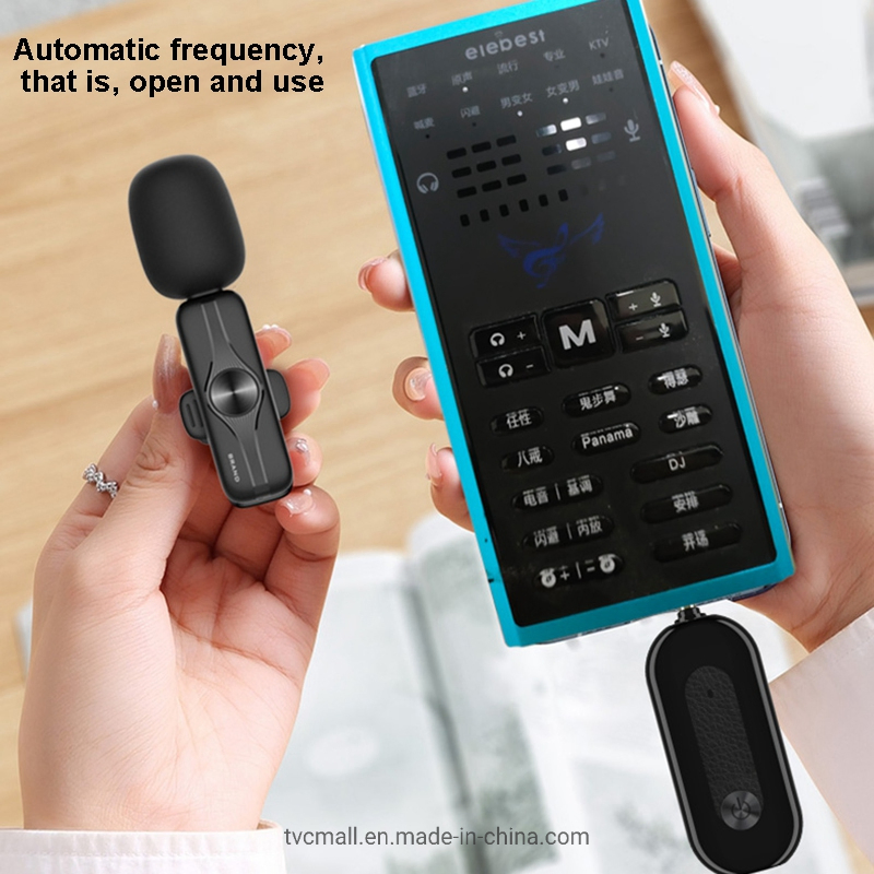 Беспроводной петличный микрофон Elebest M3X (1 приёмник + 2 микрофона)