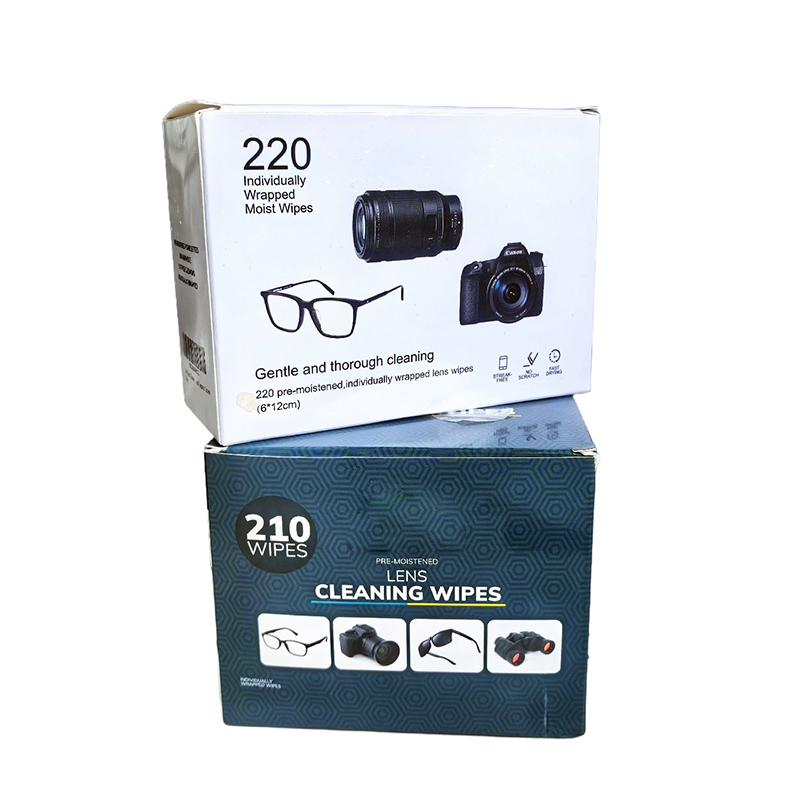 Pre-Moistened Lens Cleaning Wipes Eco-Friendly Wet Scratch-Free Optimal Screen Cleaning Individually Wrapped for Phones