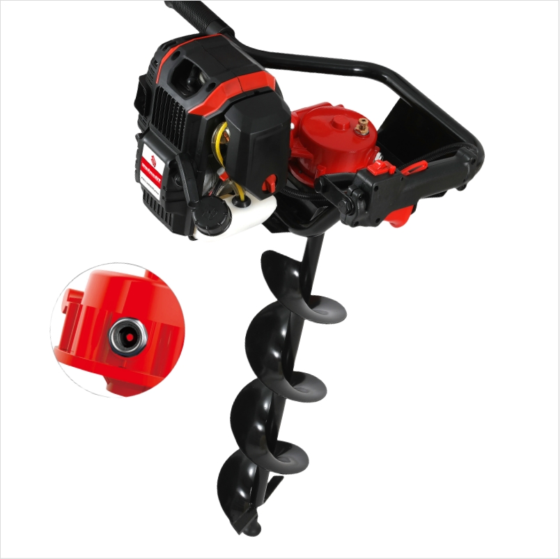 62cc Gasoline Earth Auger Drill Adjustable Depth & Angle for Effortless Garden Planting