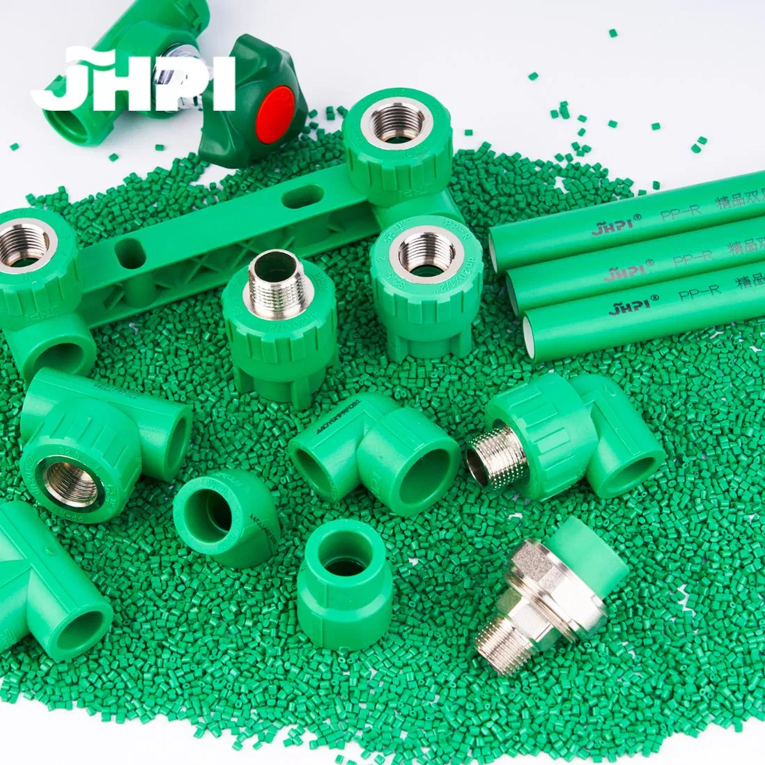 Green Pn20/Pn16/Pn25 Tee Elbow Cold and Hot Water Plastic PPR Pipe Fittings