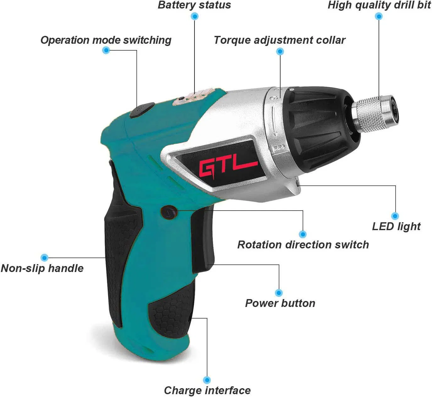 Household 7.2V Lithium Battery Cordless Screwdriver with Quick Release Head (CDS012)