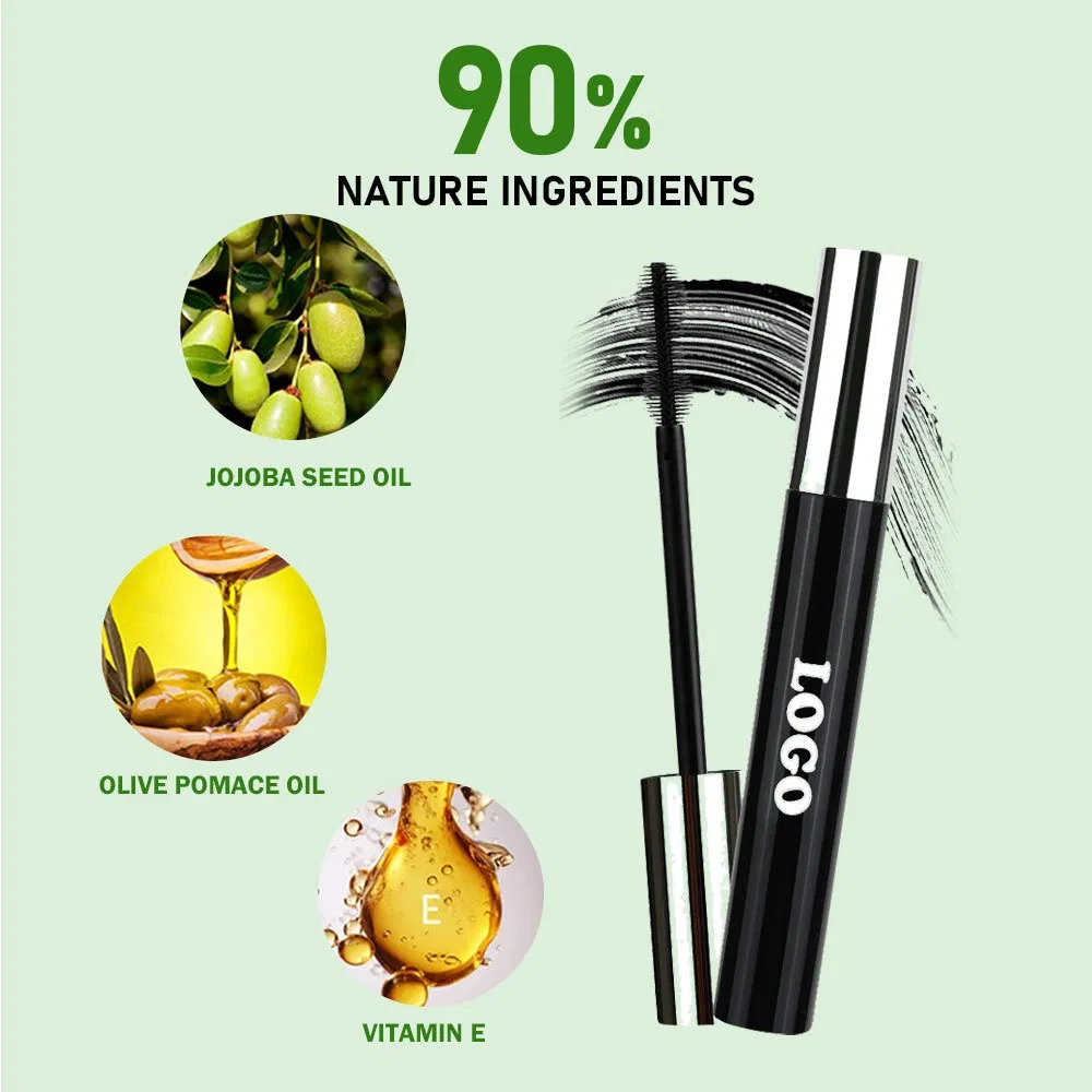 Waterproof Smudge-Proof Long Thick Curling Black Mascara Long-Lasting Thickening Cream Mascara
