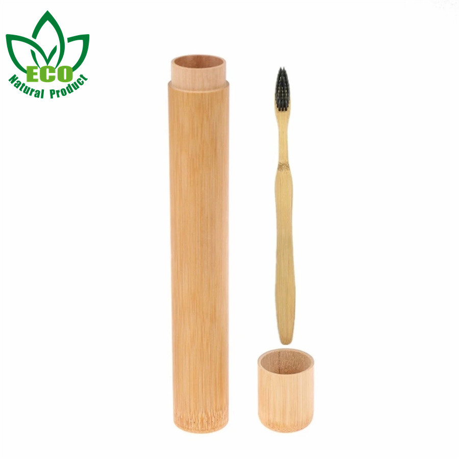 Reusable Bamboo Portable Travel Holder Set Washable BPA Free Bamboo Case