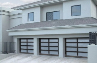 High Quality Customize Villa Automatic Remote Control Aluminum Glass Garage Door