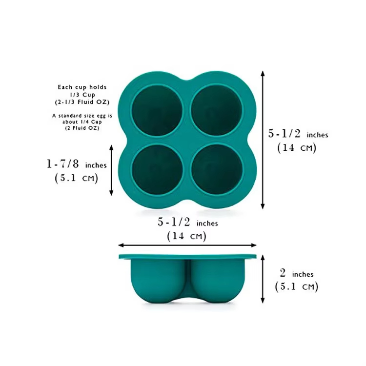 Waterproof Portable Reusable Stackable Collapsible Refrigerator Airtight Silicone Baby Food Storage Container