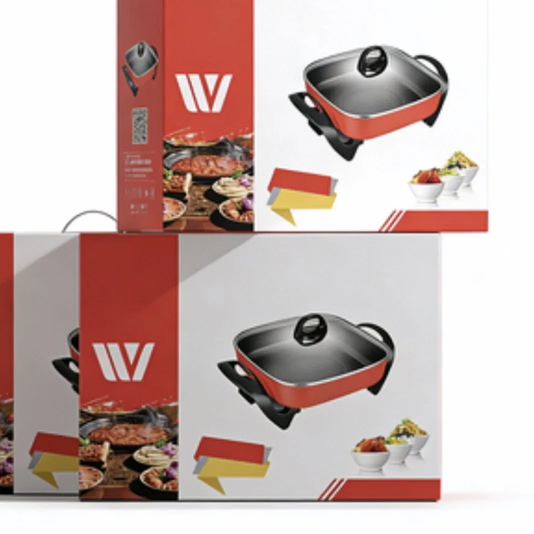 Multifunctional Electric Hot Pot Aluminum Alloy Liner Grilling and Frying