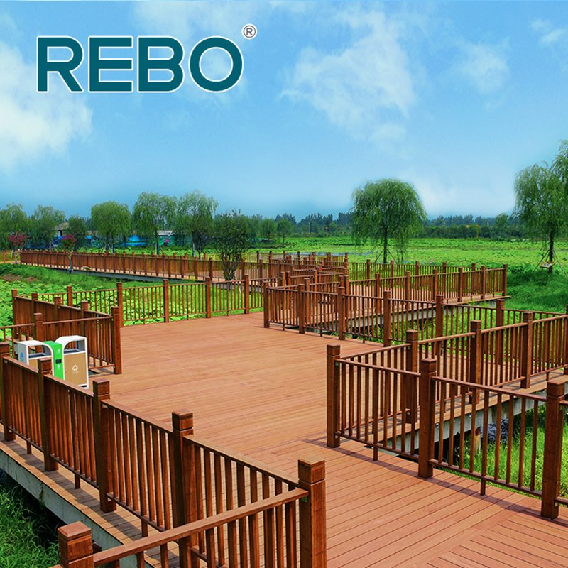 Water Resistant Outdoor Solid Bamboo Wood Flooring Decking Boards