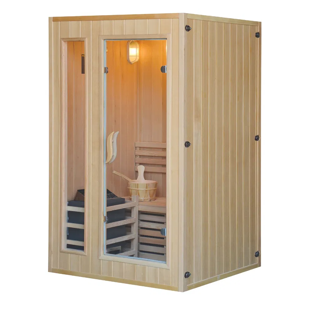 Traditional Canadian Hemlock Home Wet Steam Sauna for Body Beauty SPA