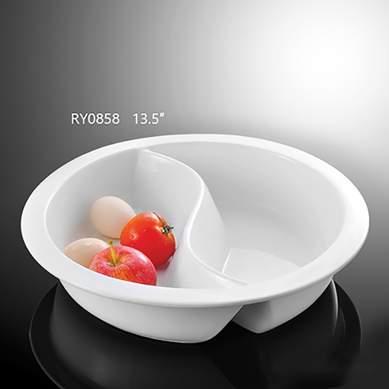 High Quality Divided Round Deep Buffet Plate