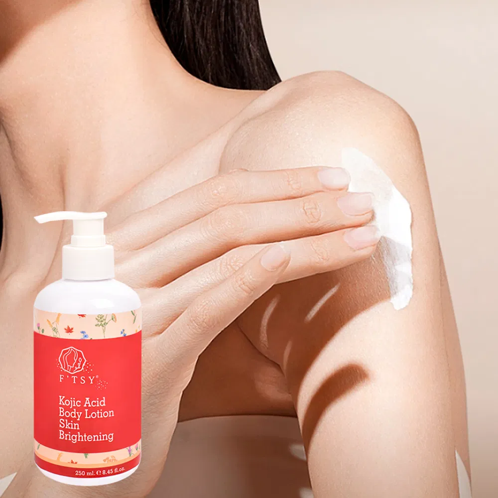 Private Label 250ml Natural Whitening Kojic Acid Brightening Body Skin Care Body Lotion