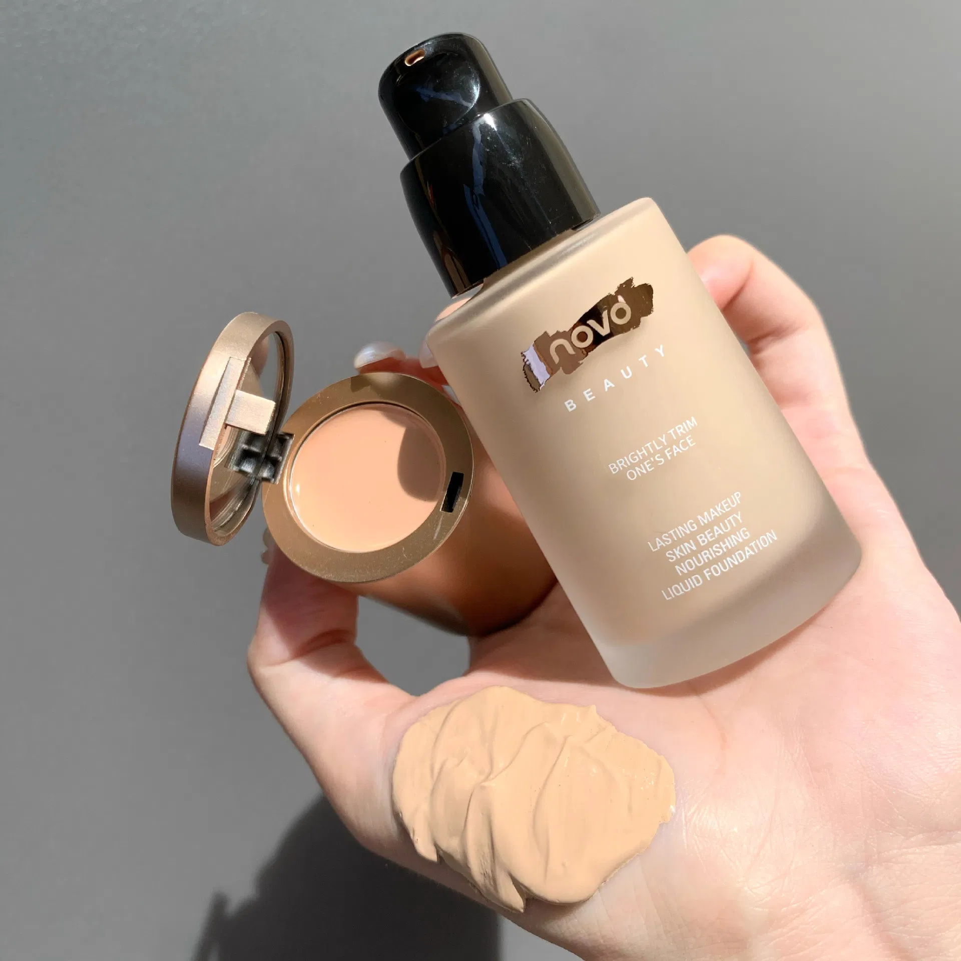 Liquid Concealer, Moisturizing Long -Lasting Makeup, Dry Oil Cream Muscle Bb Creamset