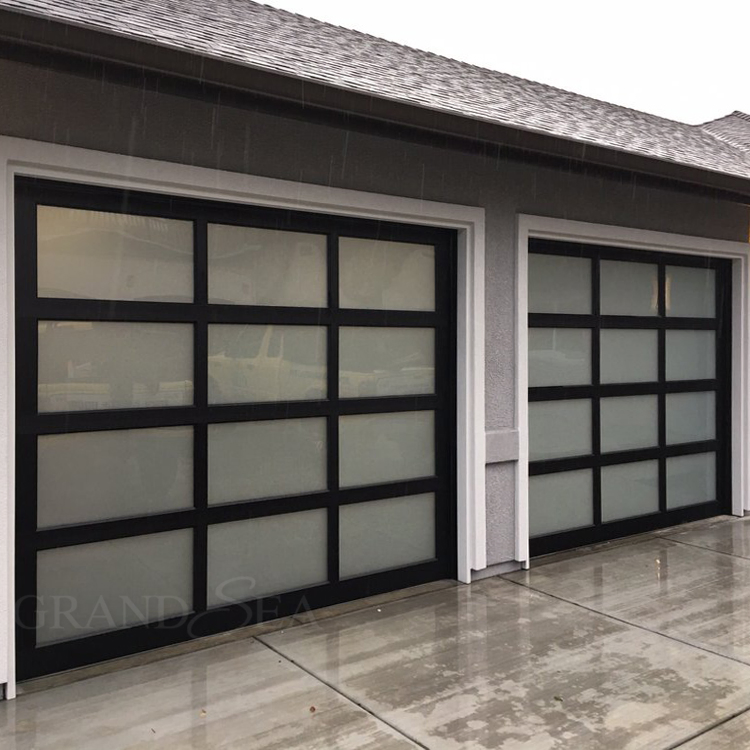 Contemporary Custom Aluminum 3 Panel 5 Panel 16X7 12X7 10 X 7 Garage Door Sale Price
