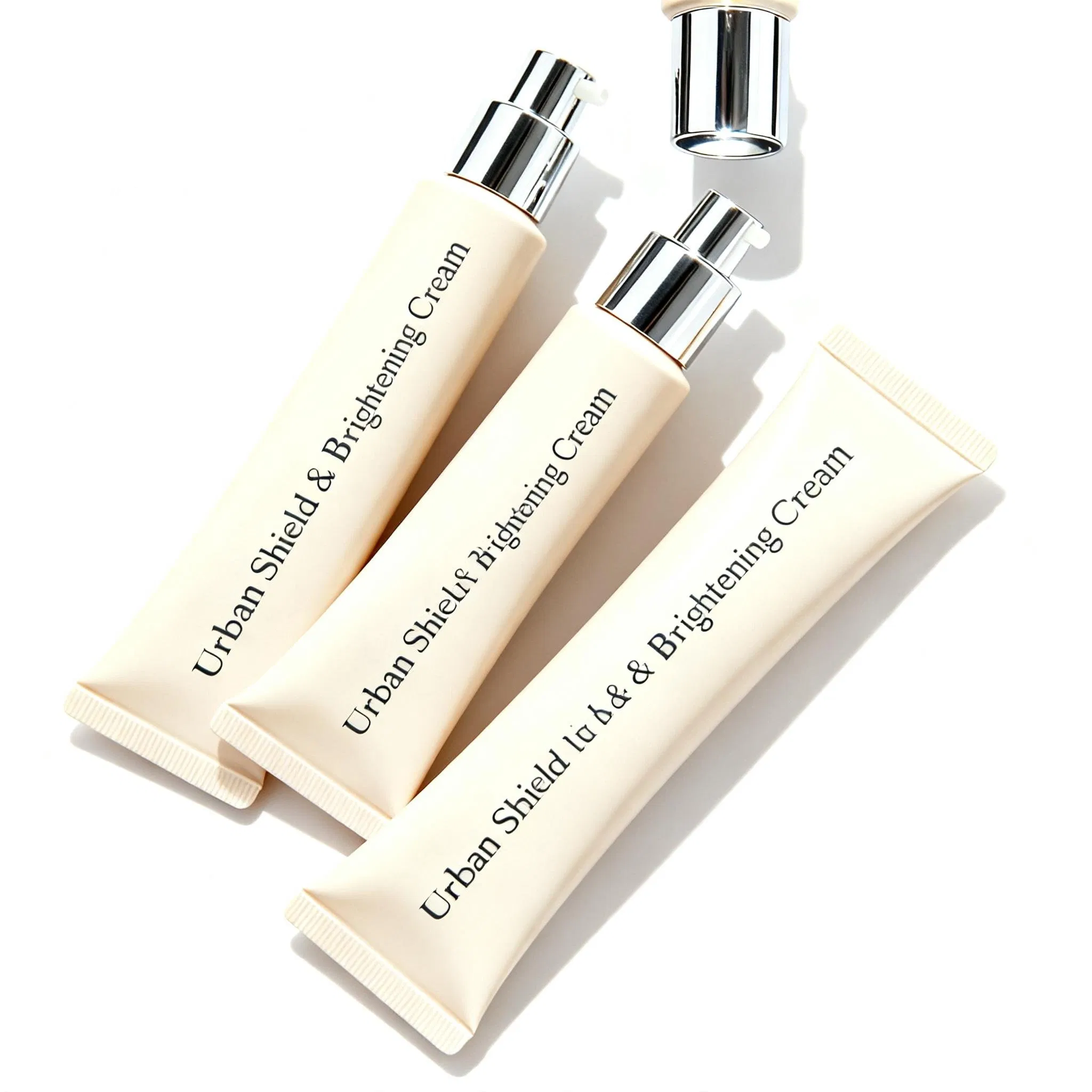 Korean Style Dust Protection and Calming Face Cream with Tremella Fuciformis and Panthenol for Delicate Skin Barrier