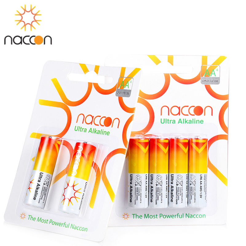 Naccon Brand Free Hg Alkaline AA 1.5V Dry Battery for Battery Replacement with CE RoHS MSDS Safe Transport Certificates Alcaline for Remote Control Child Toys