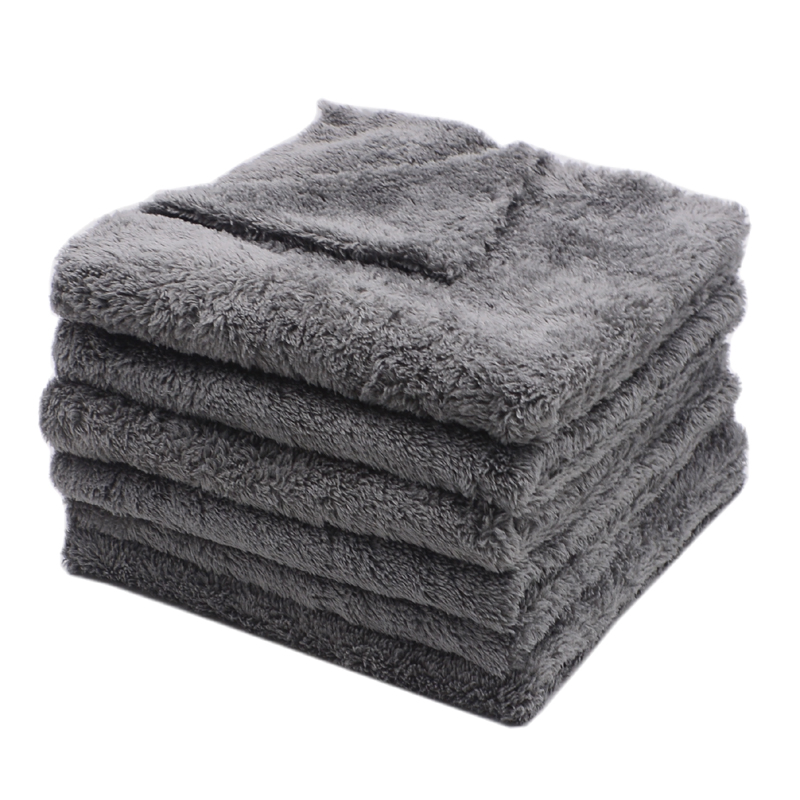 Custom 320GSM 400GSM 500GSM 600GSM Microfiber Plush Coral Velvet Cleaning Cloth