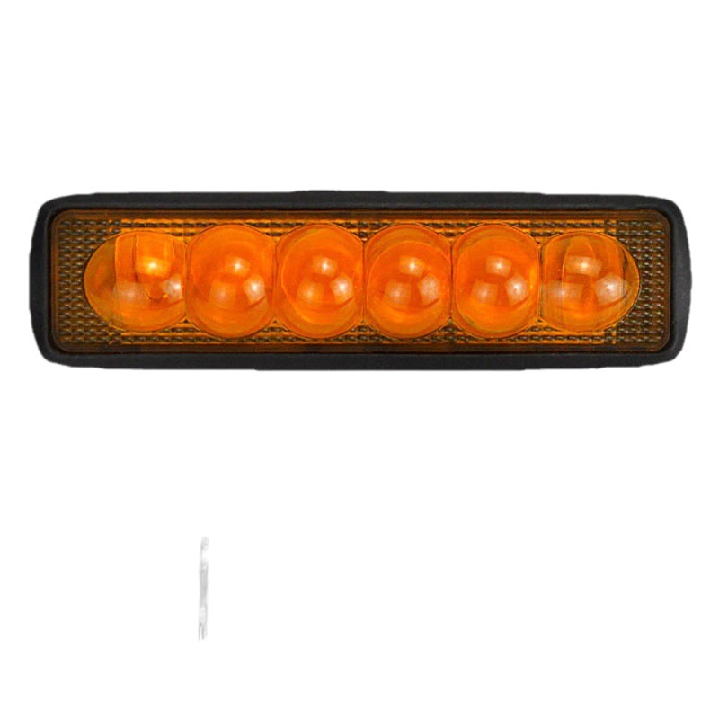 Желтая водонепроницаемая светодиодная световая балка 6LED для авто