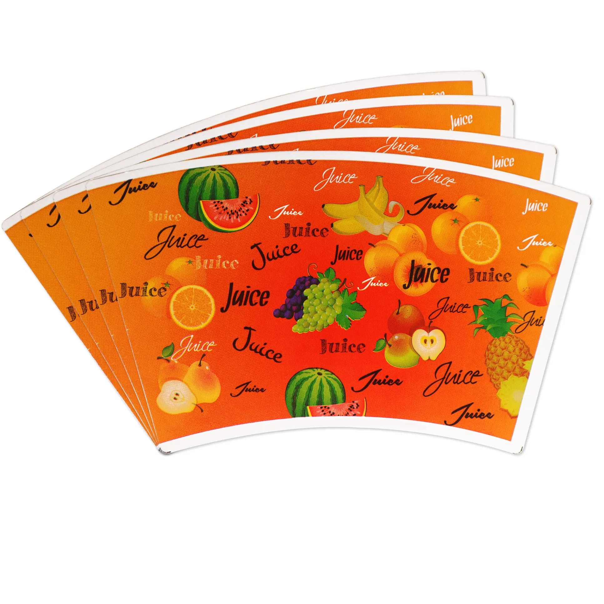 Wood Pulp Paper Cup Raw Material Disposable Customized Logo Hot Drink Coffee Paper Cup Fan