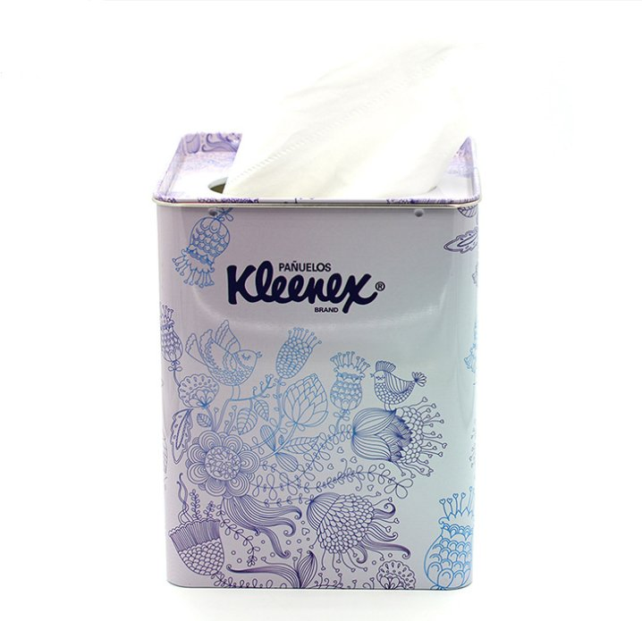 Custom Printing Cmyk Cafe Coffee Shops Restaurants Square Tissue Holder Napkin Box