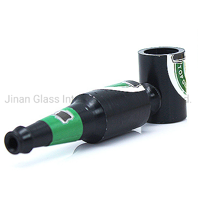 Beer Bottle Pipe Printing Portable Pipe Creative Mini Pipe Glass Pipe