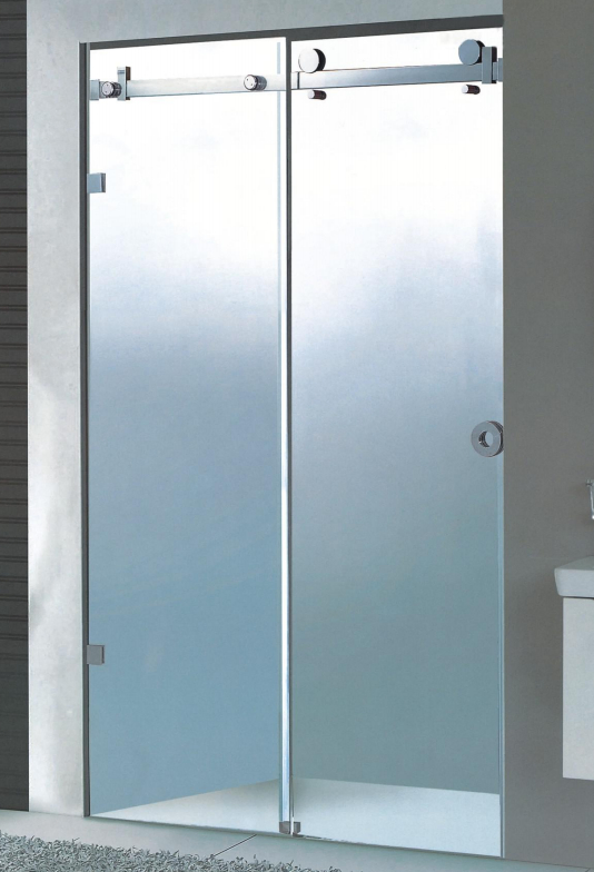 Bathroom Fittings Frameless Shower Enclosure Glass Sliding Door System Hinges
