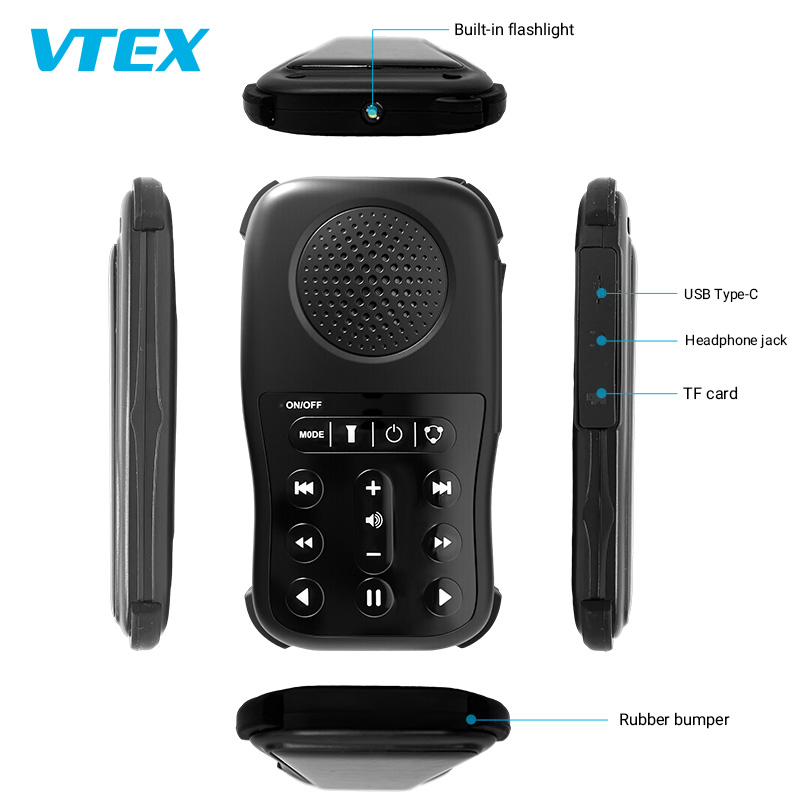 IP54 Waterproof Solar Charging Portable MP3 Speaker Audio Bible Player