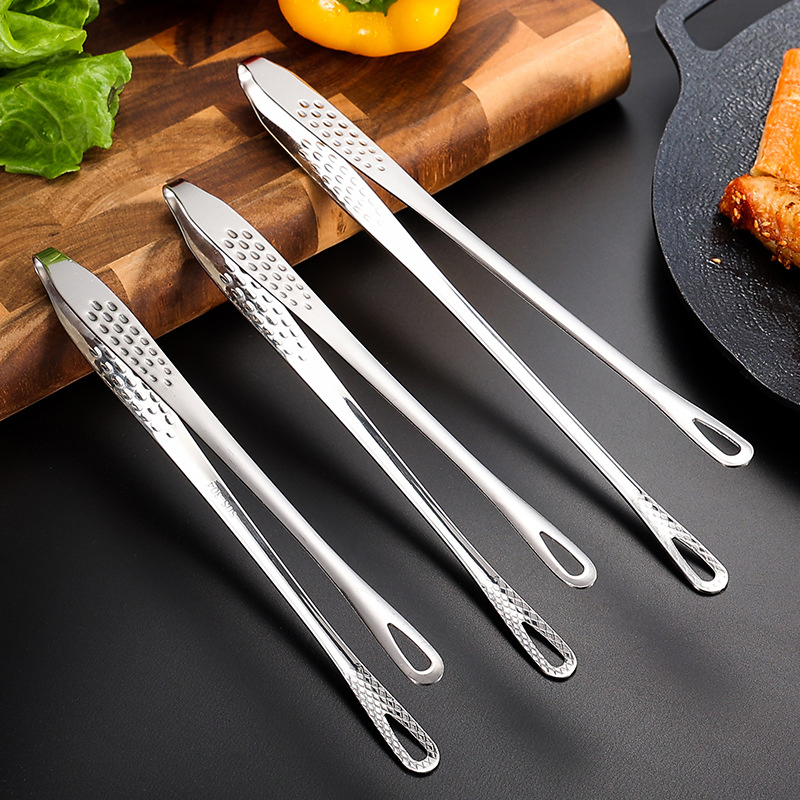 Silverware Food Clip BBQ Tool Stainless Steel Kitchen Tongs