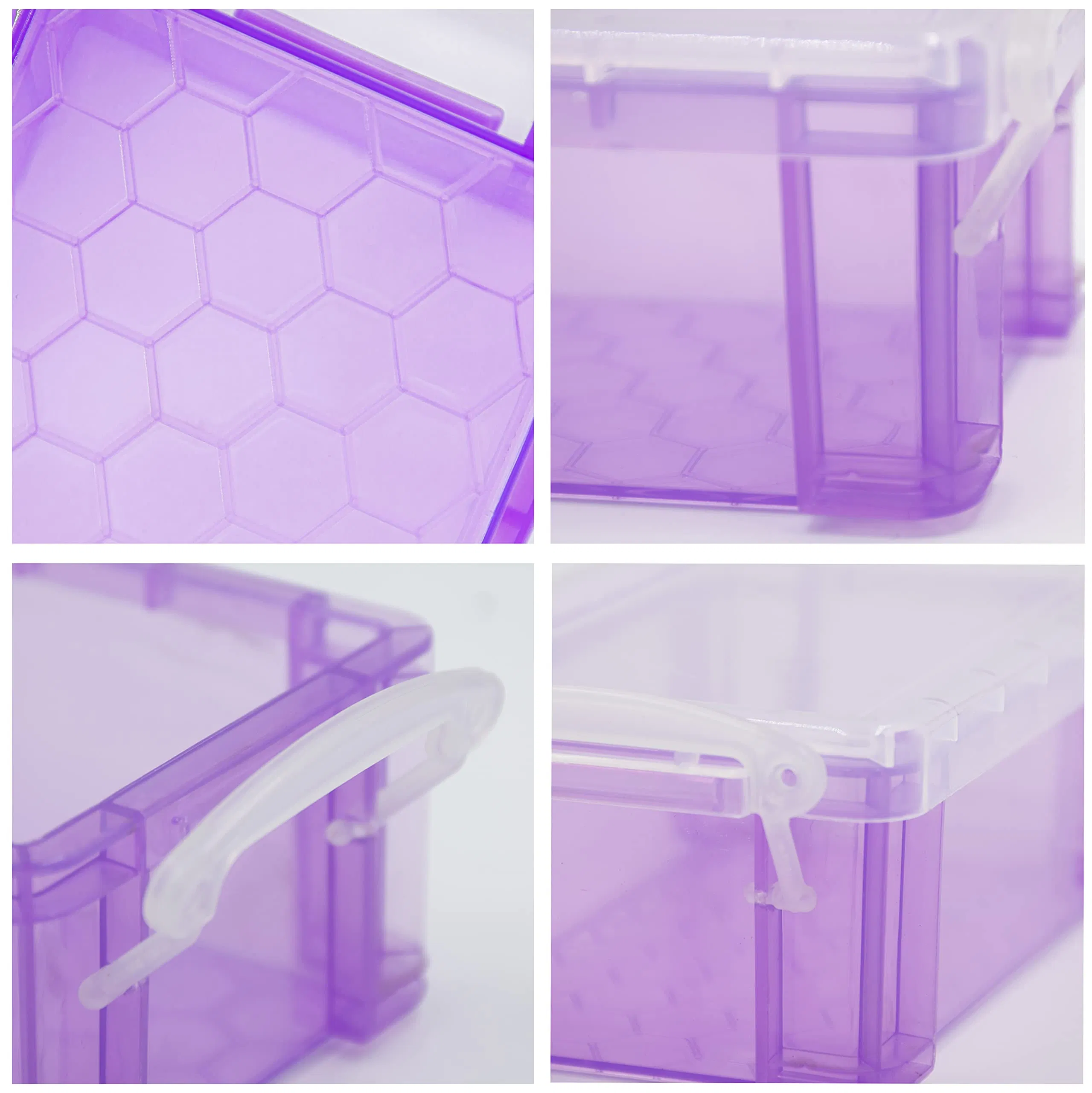 Small Plastic Box Stackable Mini Plastic Storage Box with Lid Clear Plastic Organizer Container for Jewelry Beads Small Crafts Items Access