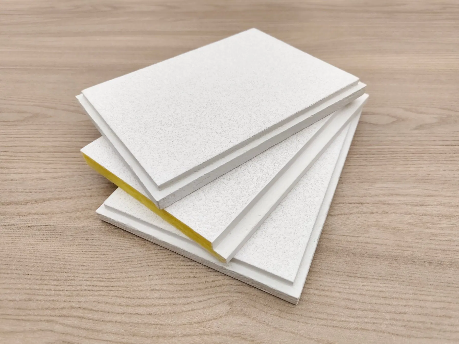 Sound Proof Panels Thermal Insulation Tegular Fiberglass False Ceiling Insulated Acoustic Ceiling Board
