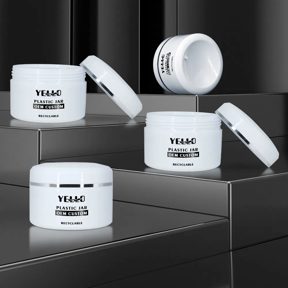 Cosmetic Jar for Cream Skin Care Body Butter Containers Hot Sale Empty PP Plastic Screw Cap