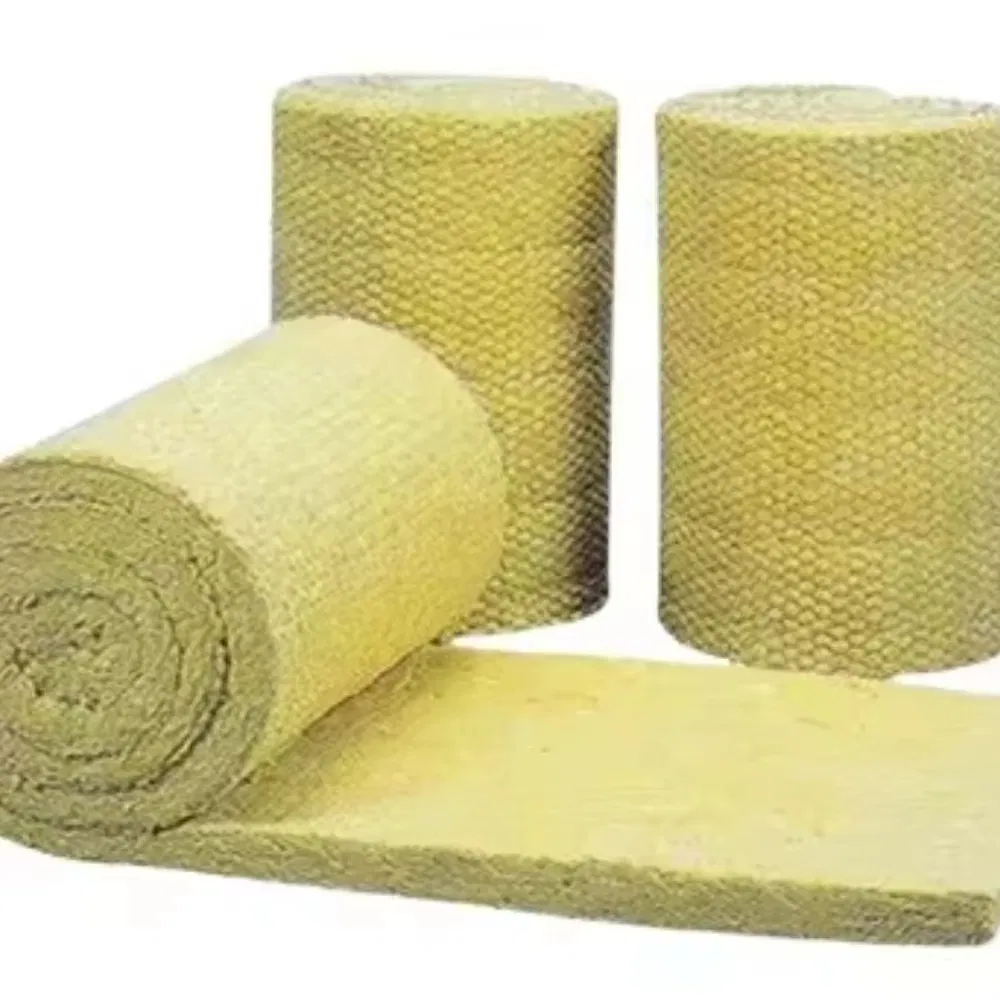 China Insulation Material Rock Wool Rockwool Insulation Blanket/Roll for Industrial and Building