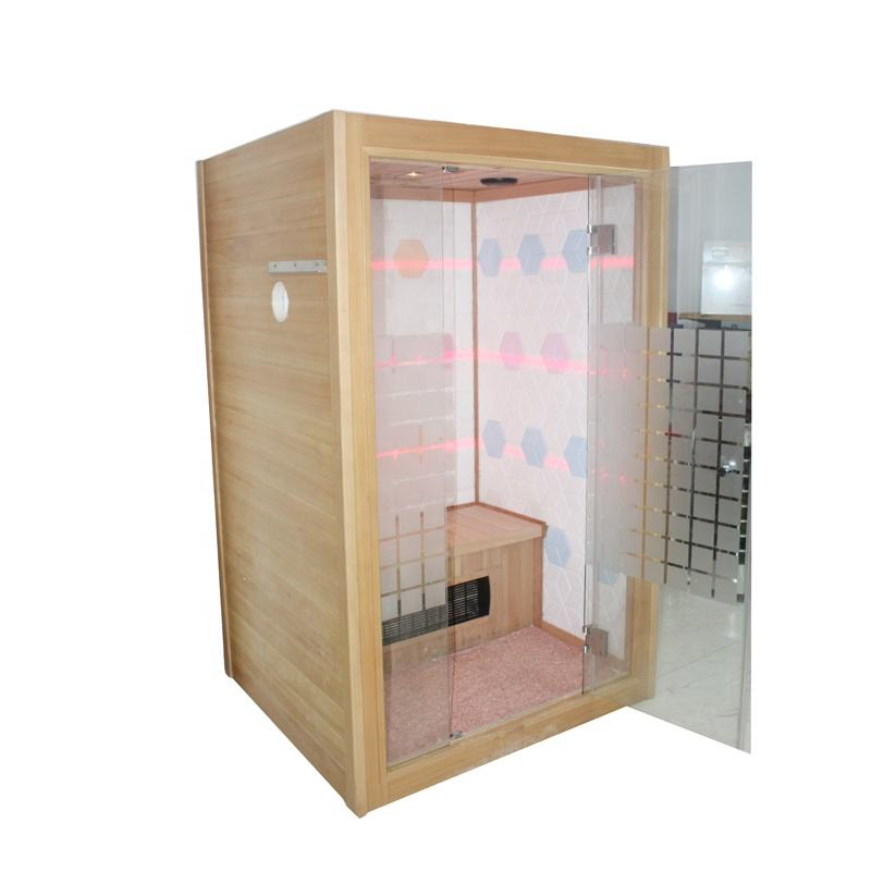 2 Person Salt Bricks Far Infrared Sauna Room with Salt Generator Used for Salt Therapy