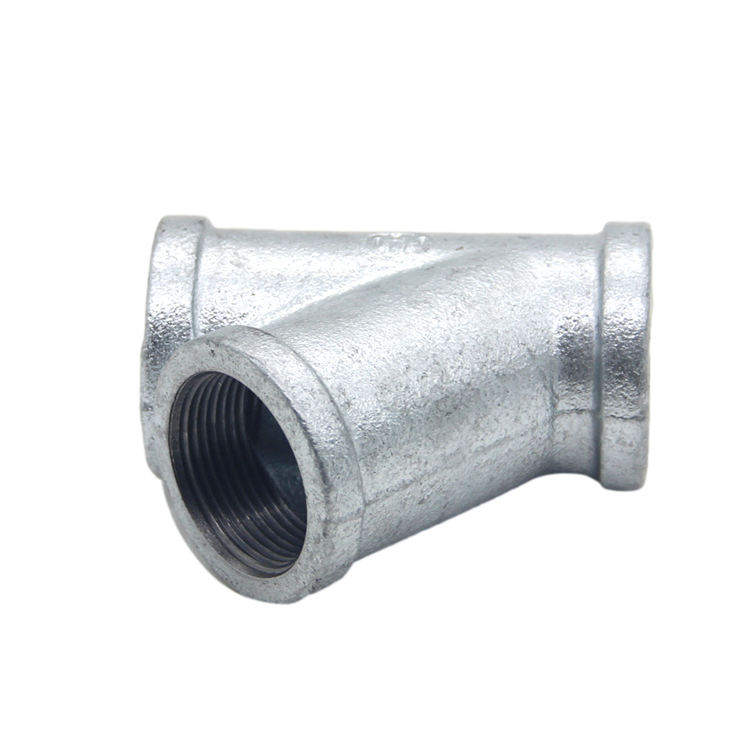 Y Brach Tee Gi Pipe Fittings with DIN Threads