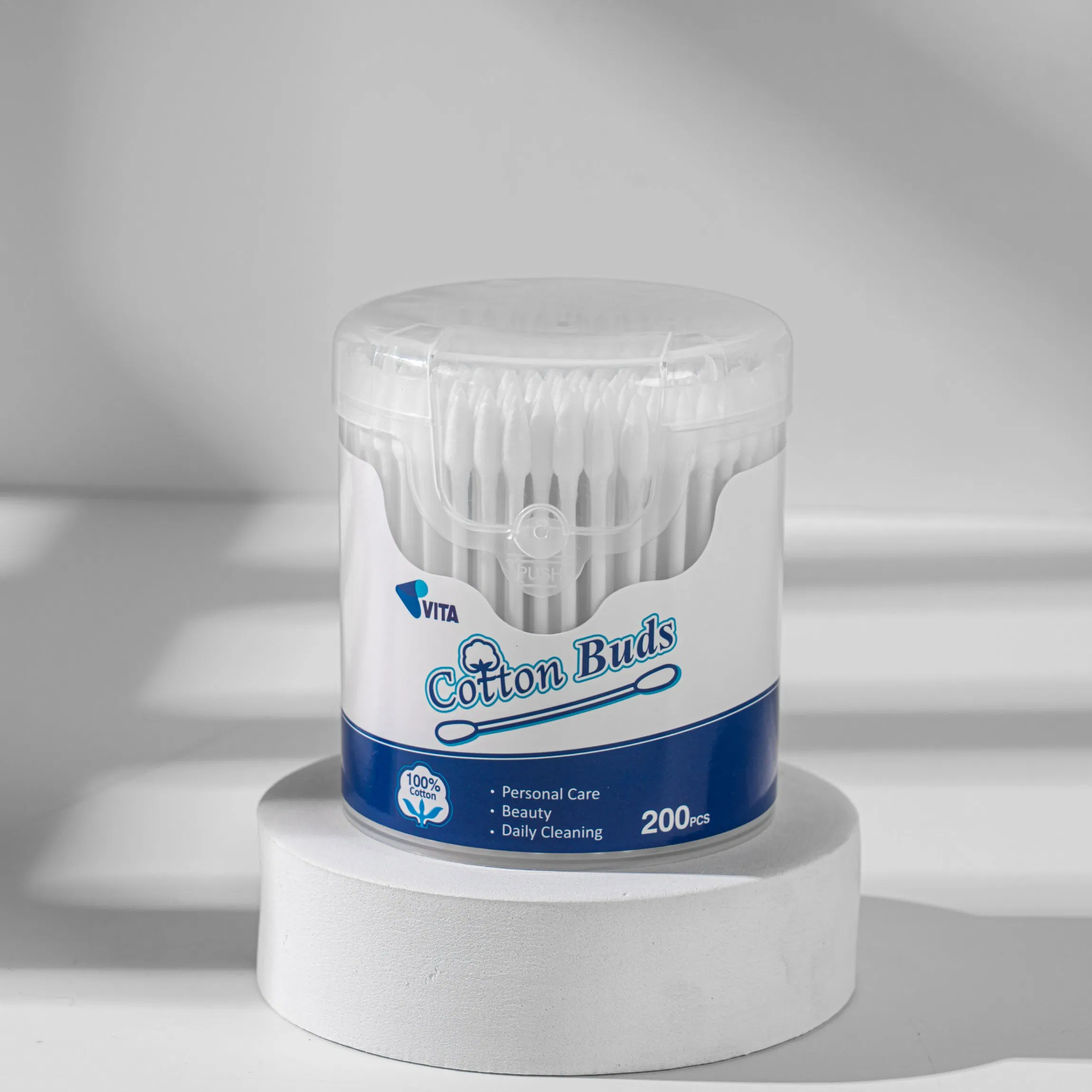 200 PCS Eco-Friendly Cotton Swabs for Personal Care and Beauty