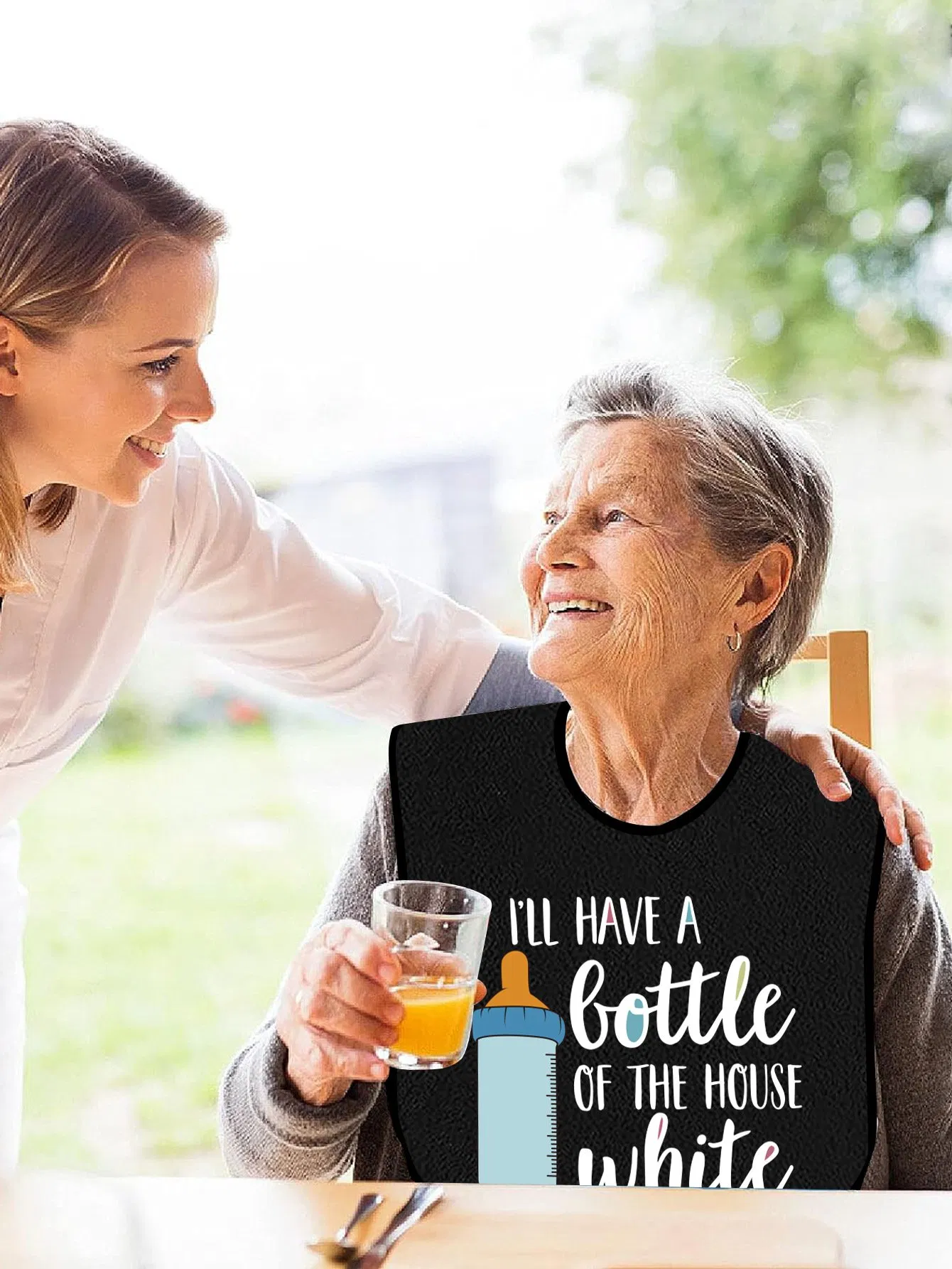 Elderly People's Bib, Bib, Family Nursing Home, Anti-Fouling Bib for Meals.