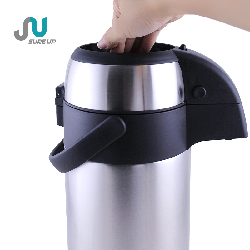High Quality Large Capacity Custom Logo Lever Pump Pot Water Flask Wide Mouth Insulated Rich Inventory Food Grade Factory Price 3.0L