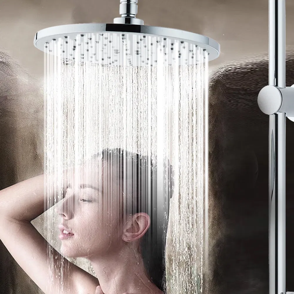 Bathroom Faucet Accessories Adjustable Wall Mounted High Pole Rain Shower Column Top Shower Head Set