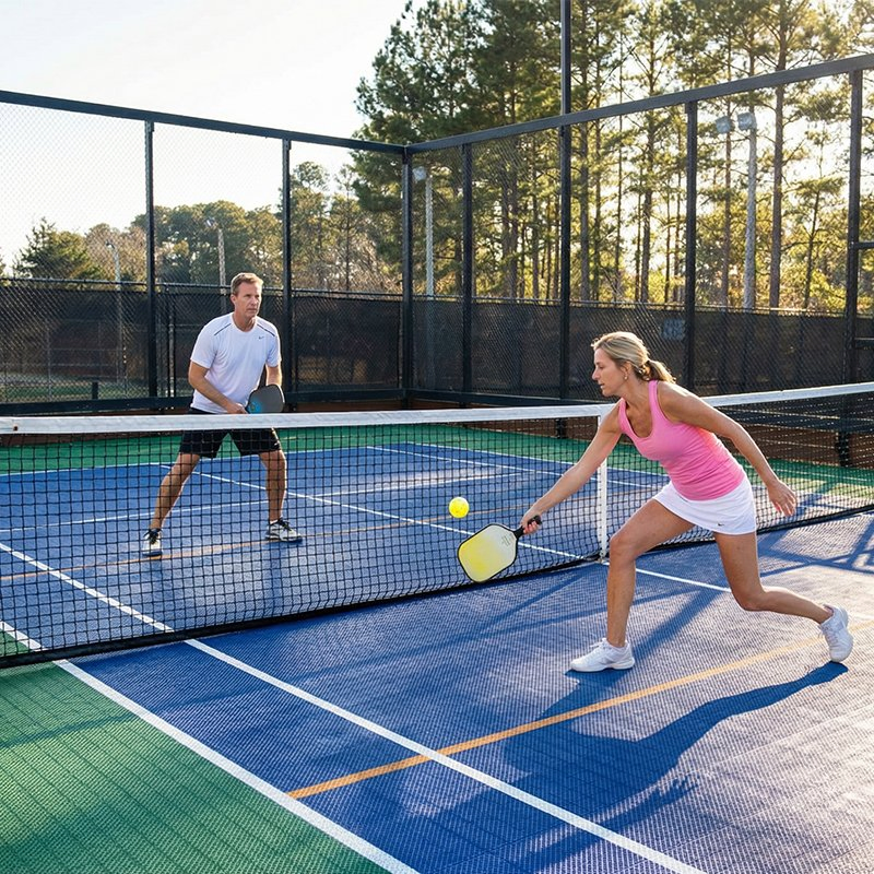 Спортивные плитки для пиклбола и баскетбола